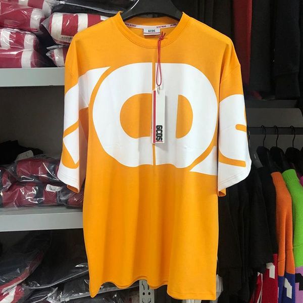 

men's and women's t-shirts gcd letter printing cotton round neck short sleeve casual loose, White;black