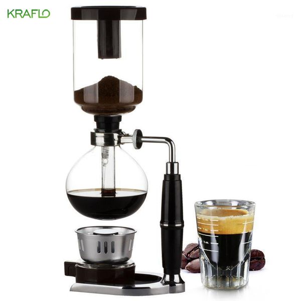 3cup 5 Cup Tabletop Coffee pots Glass Siphon Syphon Coffee Maker for home office outdoor