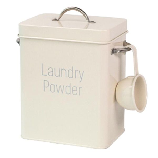 

buckets -beautiful powder laundry boxes storage with scoop white