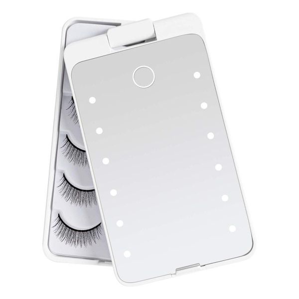 

eyebrow tools & stencils makeup rotatable mirror women beauty organizer eyelashes holder false eyelash container storage box