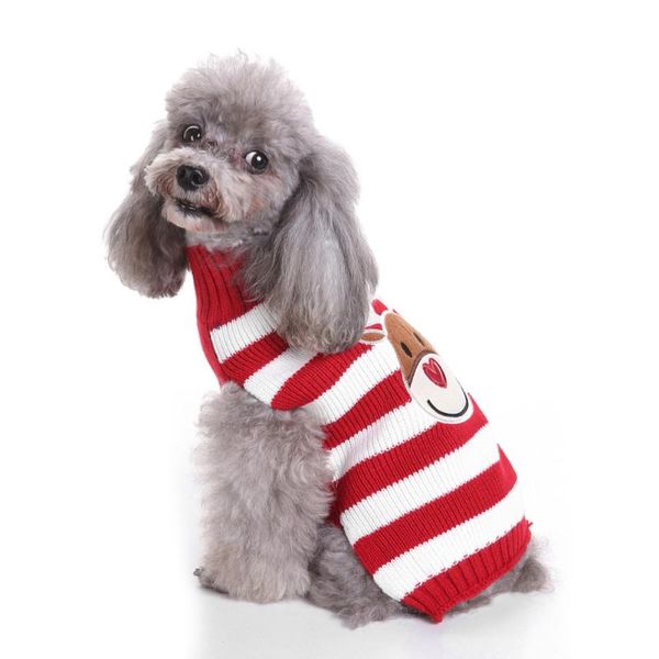 

cat costumes dog clothes winter warm pet jacket coat puppy christmas clothing knitted turtleneck sweater costume cloth