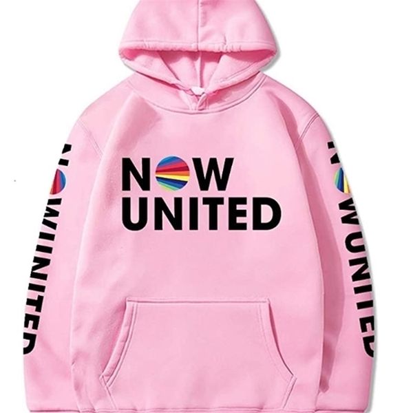 

wamni now united print hoodie sweatshirts men women pullover harajuku tracksui 210805, Black