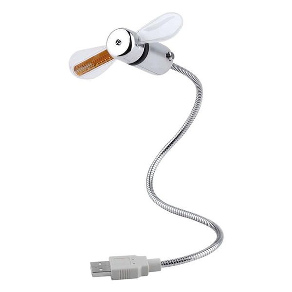 

electric fans mini snake fan silent soft leaf computer usb bendable y