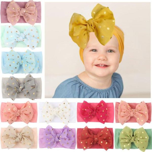 

hair accessories kids girls headband for toddler child lace bow headwear solid color bands spring summer pography props baby, Slivery;white