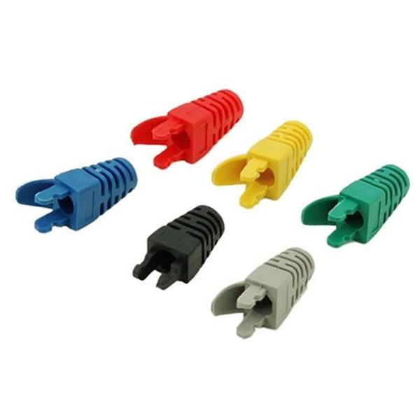 

smart power plugs network rj45 cable ends plug connector cover boots cap cat5 cat6 safety jacket