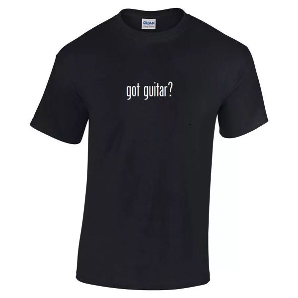 

got guitar  cotton t-shirt shirt black white funny solid s - 5xl music, White;black