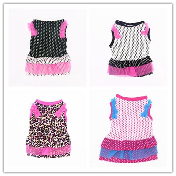 

dog apparel summer pet clothes polka dot mesh skirt for small dresses pets cat clothing dogs skirts chihuahua costume