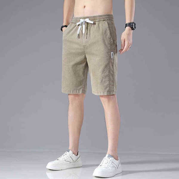 

jeans 2021 denim shorts men's summer thin loose trend sports casual pants, Blue