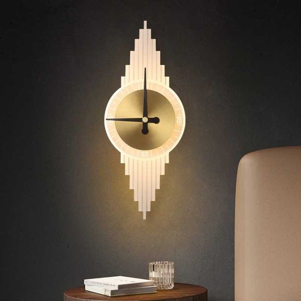 

wall lamps nordic modern art bedside copper and lanterns simple light luxury aisle living room background decoration wal