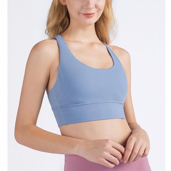 

fabric nylon breathable women yoga bra solid color and sports wear outdoor exercise clothes girl slim fitness outfit
