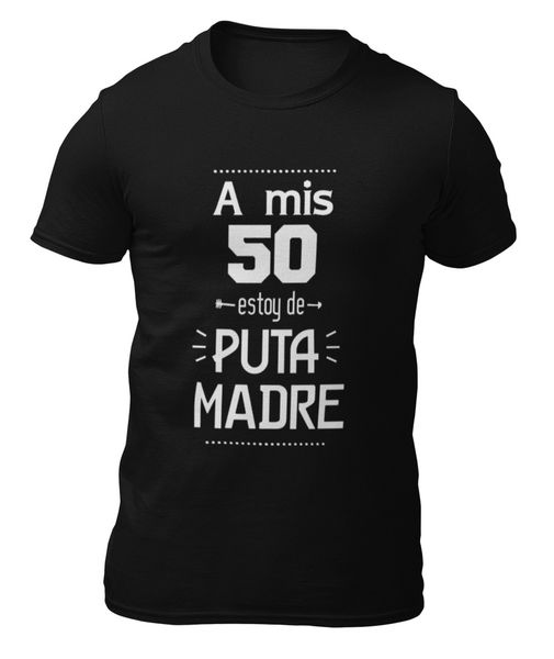 

T-shirt-my 50 I-t-shirt -, White;black