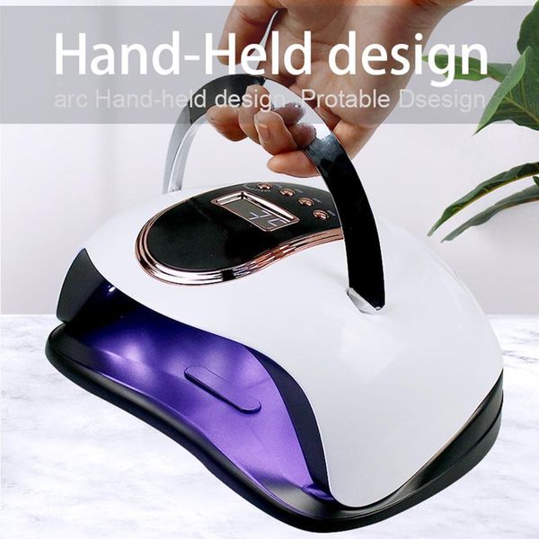 

nail dryers uv lamp with smart sensor 72w/48w professional lampara led nails dryer gel light for manicure portable ongles tools
