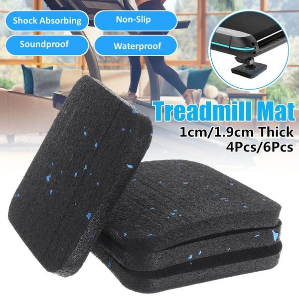 

4/6pcs absorbing non-slip pad waterproof fitness equipment sound insulation rubber cushion thickened home treadmill mat accessories