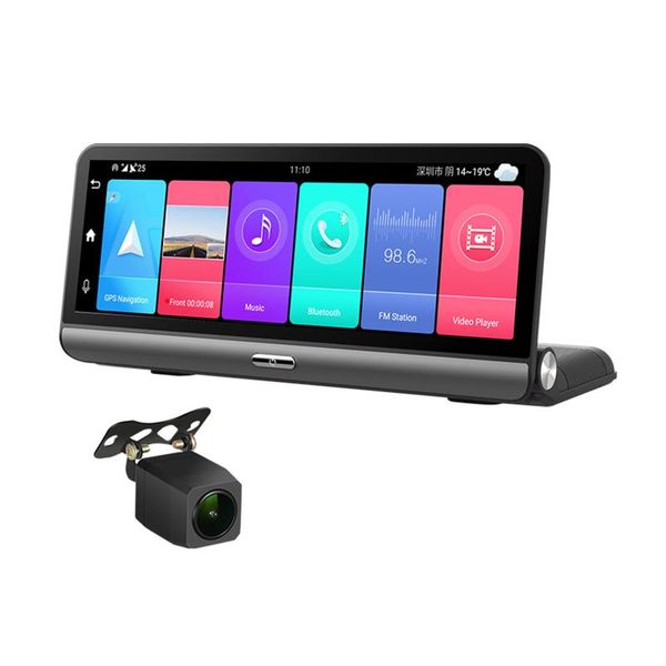 

webcams wifi 4g android 8.1 dash cam hd 1080p gps navigation car mirror rear camera 2+32 home work electronic record security