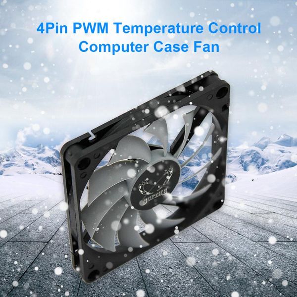 

fans & coolings kh12h-p 8cm computer case thin fan 4 pin 3000rpm adjustable speed temperature control expention board chassis pwm heatsink c
