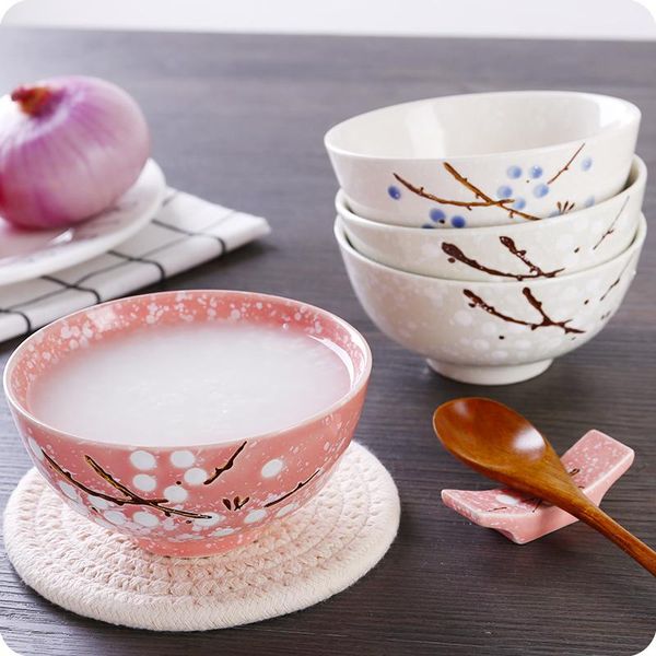 

1pc underglaze japanese style ceramic bowl creative home child rice ramen bowls