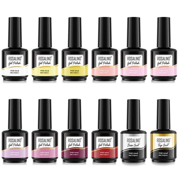 

nail gel rosalind polish lamp all for nails art manicure with mabase coat semi permanant gellak varnishes, Red;pink