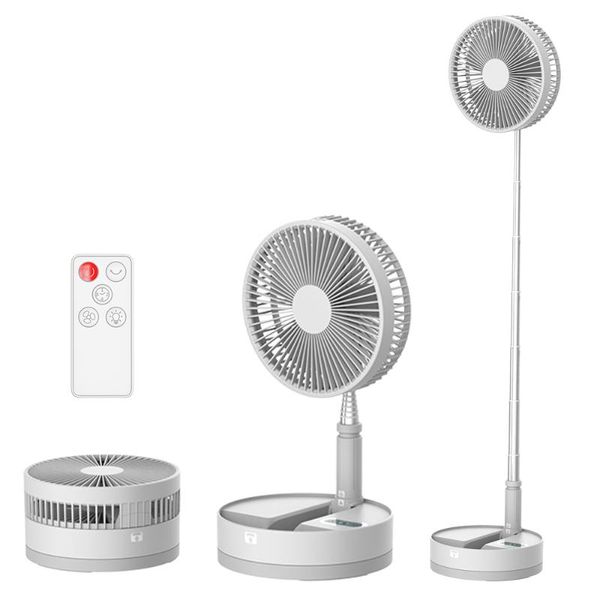 

electric fans p10 portable retractable usb charging fan with ring light timing control touch panel