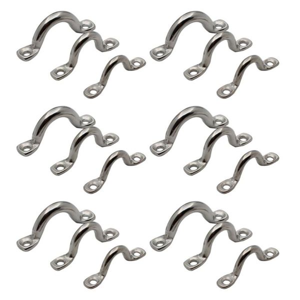 

rafts/inflatable boats 18pcs pad eye stainless steel tie down anchor point with screw for canoe rigging