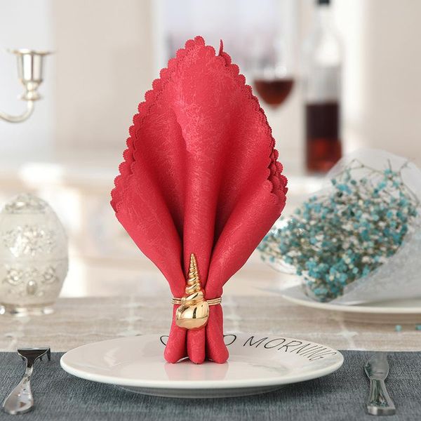 

metal creative conch series napkin ring table decoration accessories for family wedding parties in western els rings