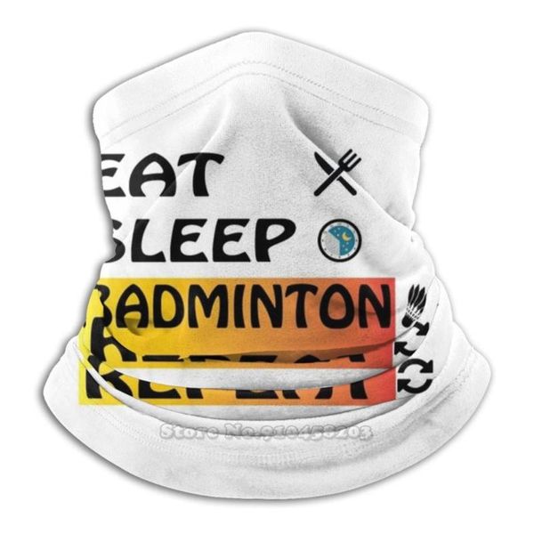 

scarves eat sleep badminton repeat bandana scarf mask scarfs neck warmer headwear lover, Blue;gray