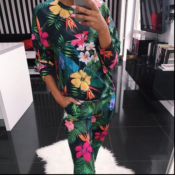

calofe fashion o neck women sleepwear pajama set long sleeve animal cartoon womens pyjamas sets home clothes pyjama femme, Black;red
