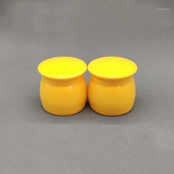 

storage bottles & jars cream cosmetic packaging container refillable tins mask plastic 15g yellow 15ml empty diy color double wall