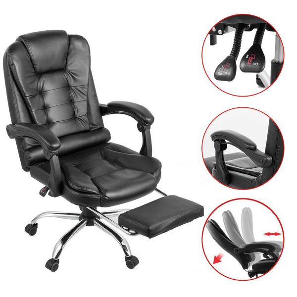 

comfortable computer chair reclining office tilt height adjust swivel living room furniture