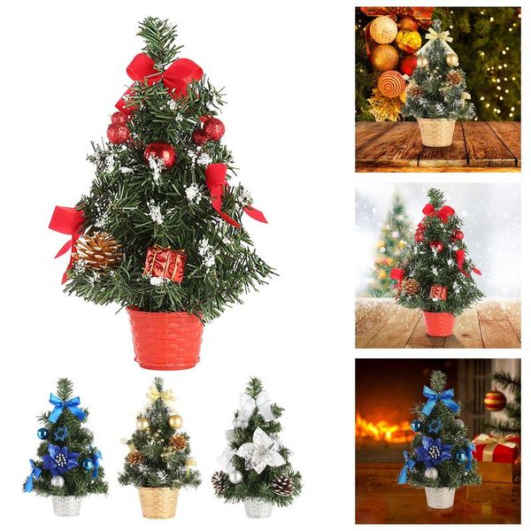 

christmas decorations 30cm table led tree nightlight decoration light pine mini xmas year gift navidad p2