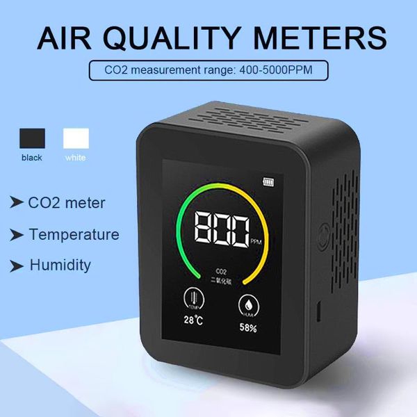

smart home control indoor air quality monitor lcd digital co2 meters real time tft intelligent sensor tester detector