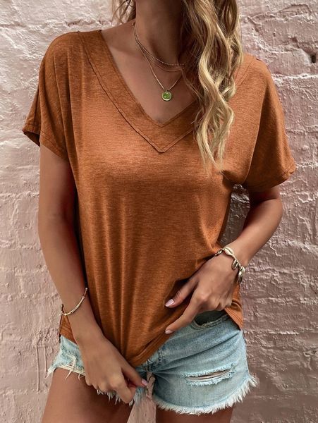 

dolman sleeve slit hem tee b5gt#, White
