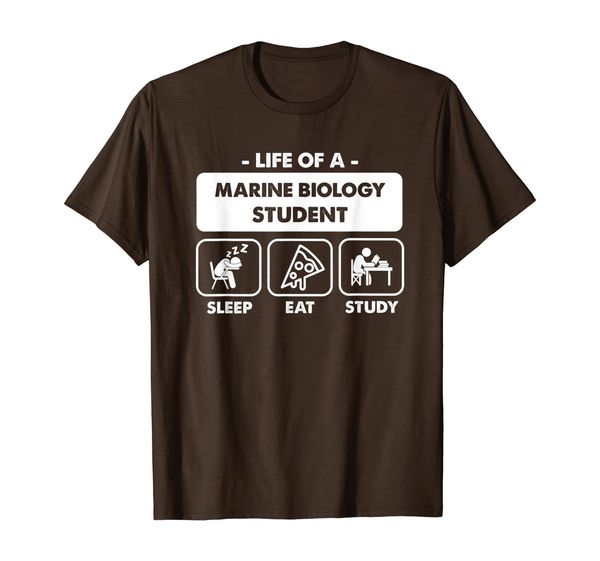 

Marine Biology Major Student Gift T-Shirt, White;black