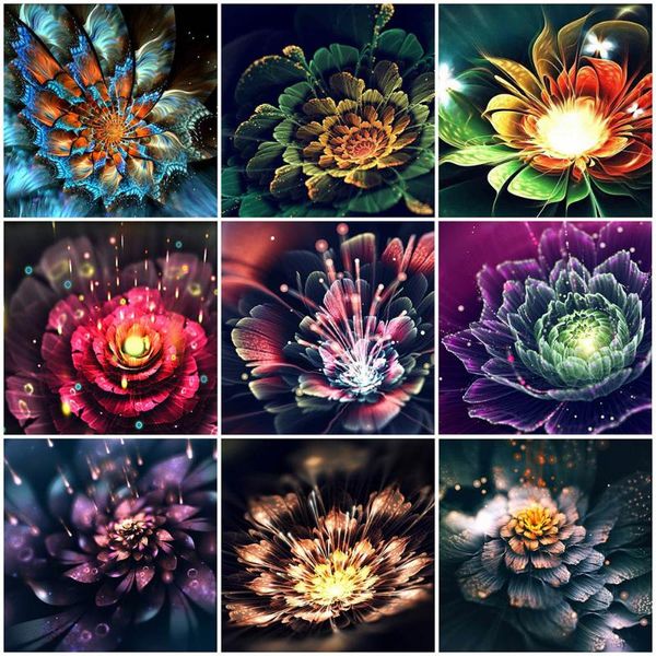 

diamond painting evershine flowers cross stitch full square drill rhinestones mosaic embroidery home decoration
