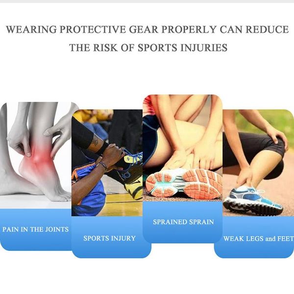 

1pc sport ankle brace protector thin breathable compression sprain feet support wrap protection accessoriesfor right / left foot, Blue;black