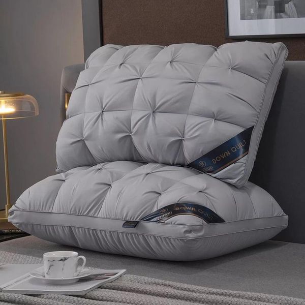

pillow washed tencel feather cotton five-star el inner washable bedding sleeping down pillows 48*74cm
