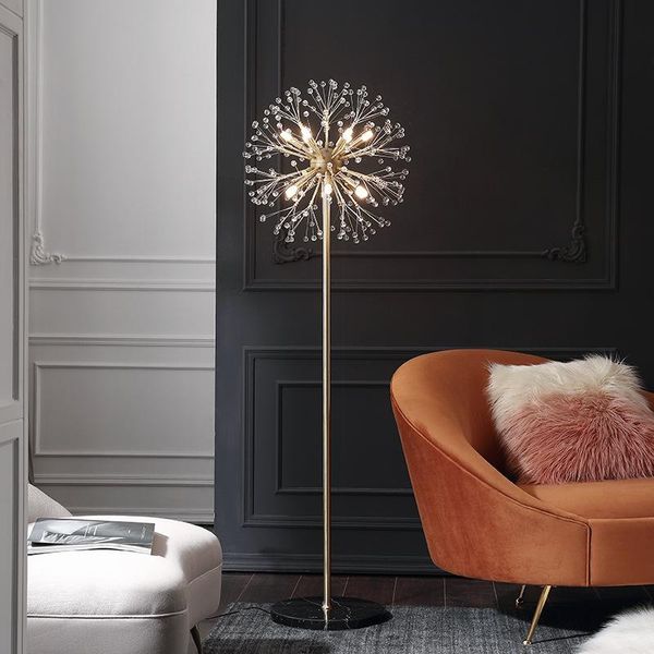 

modern led iron crystal vloerlamp floor lamps for living room industrial decor lampada camera bedroom lamp