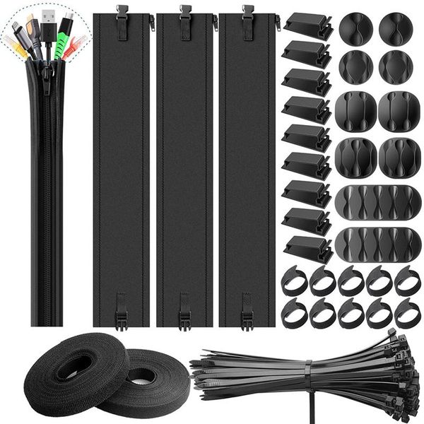 

other home decor 146pcs cable management, cord pc organizer, management kit