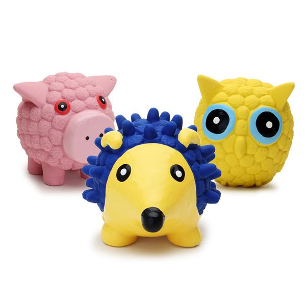 

Yite Modeling Pet Latex Cartoon Voice Hedgehog Powder Pig Filled with Cotton Chewable Dog Toy