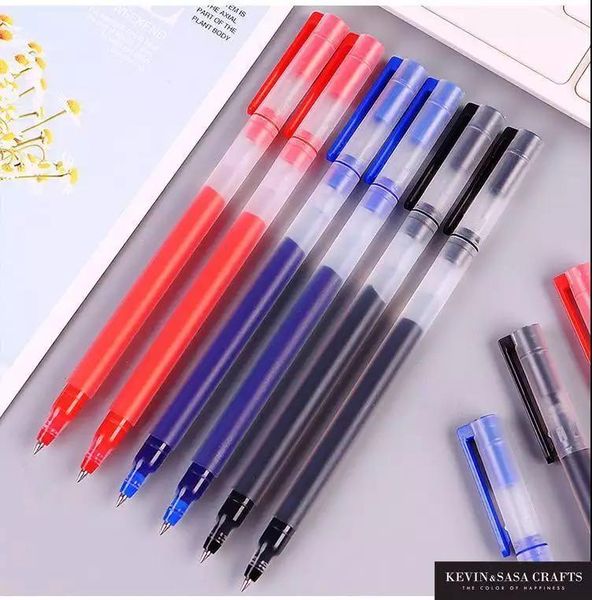 

gel pens matte pen 0.5mm blue black red writing neutral ballpoint office signature student school supplies stationery
