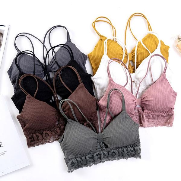 

bras push up bra women lace underwear home wear padded lingerie backless girls streetwear fashion ladies top, Red;black