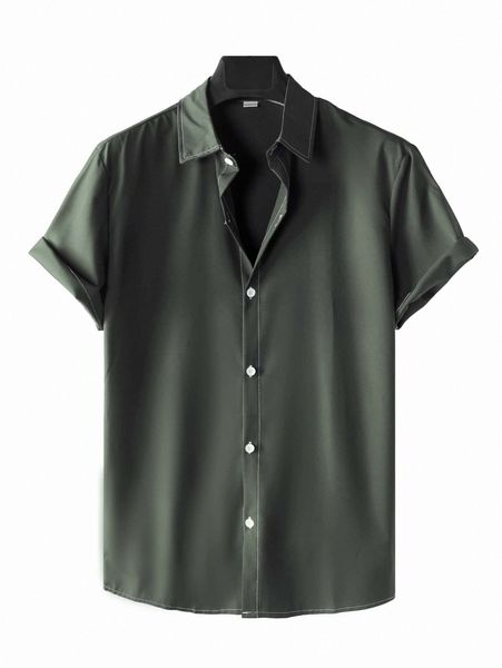 

men solid button up shirt q4wa#, White;black
