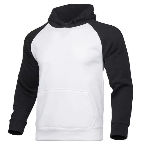 

marca de moda hooded sweatshirt men 2021 primavera outono masculino casual hoodie moletom com capuz corsÃ³lida men's t-shirts, White;black