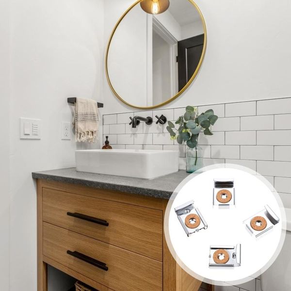 

mirrors 2 sets/8pcs glass mirror clamps holders multi-purpose fixing clips