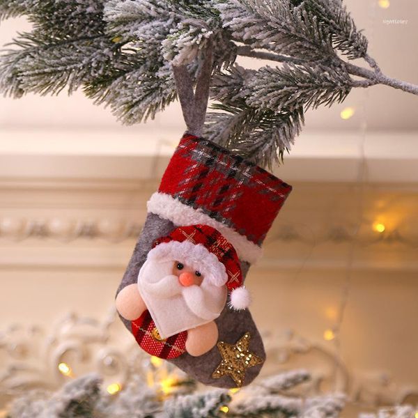 

christmas decorations stockings santa candy bag sock gift kids xmas decoration for home tree ornaments navidad1