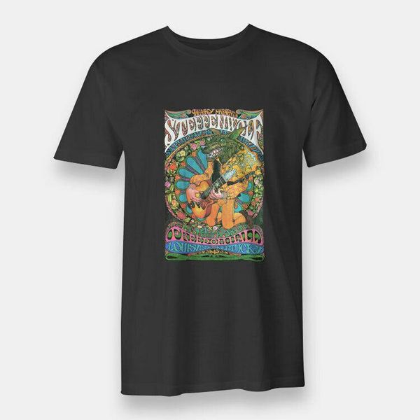 

steppenwolf concert tour men's t-shirt black, White;black