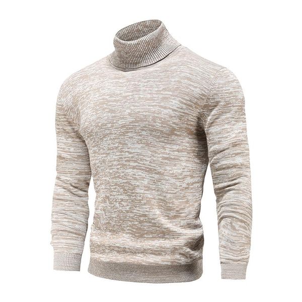 

men's sweaters winter turtleneck cotton slim knitted pullovers men solid color casual male autumn knitwear, White;black