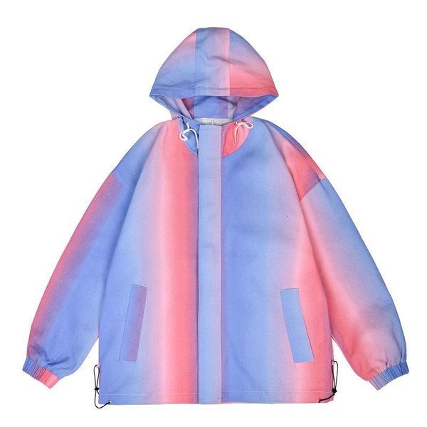 

men's jackets wear 2021 autumn colorful loose hooded coat for male couples jacket with pocket, Black;brown