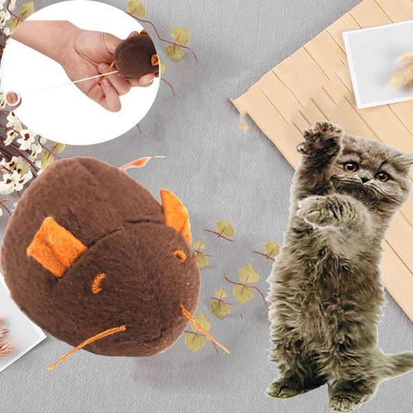 

cat toys toy mouse sound interactive plush vocal electric rotating