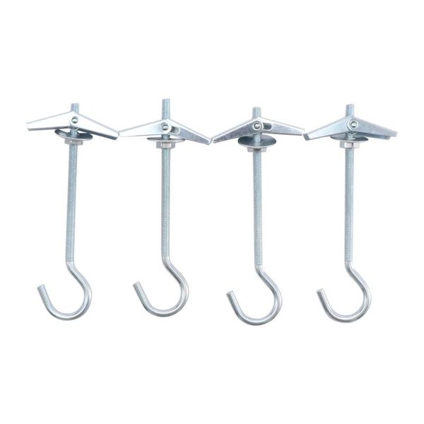 

5/10pcs carbon steel plasterboard heavy duty ceiling wall with springs hooks bolts hanger multi-function fixing hook & rails