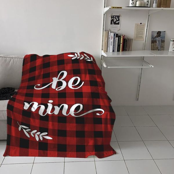 

blankets red plaid throw blanket for sofa warm on bed home bedspread travel fleece